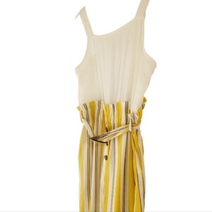 Blu Pepper Striped Full Length Romper Size: Small